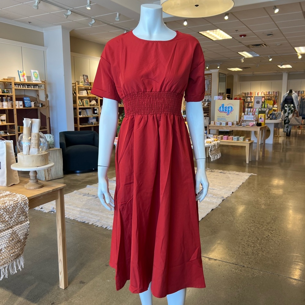 Red Midi Dress
